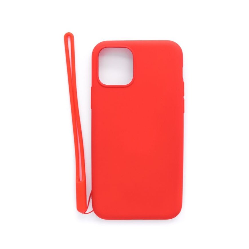 Evelatus Apple iPhone 11 Pro Soft Touch Silicone Case with Strap Red