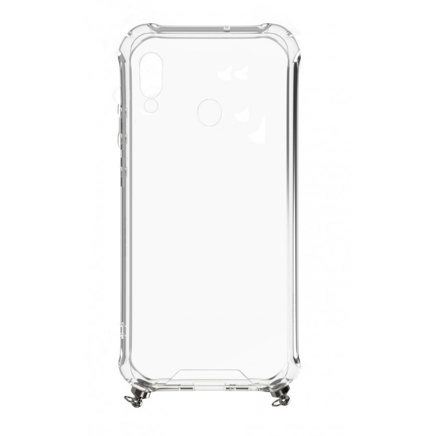 Evelatus Xiaomi Note 7 Silicone Transparent with Necklace TPU Strap Space Gray
