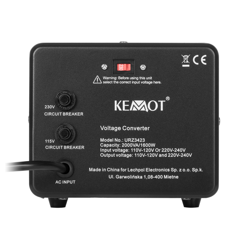 KEMOT 1600W 2000VA voltage converter – 5