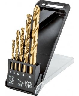 Graphite Topex Titanium Cylinder Drill 4 5 10 8mm Set (57H196)