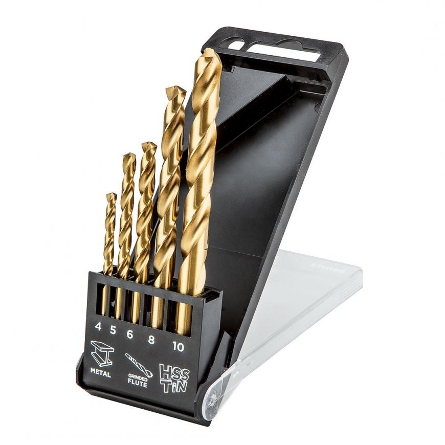 Graphite Topex Titanium Cylinder Drill 4 5 10 8mm Set (57H196) – 2
