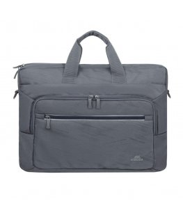 Bag RivaCase Notebook bag 15.6"-16" RivaCase ECO Alpendorf 7531, gray, with ecological, waterproof material with recycling (rPET