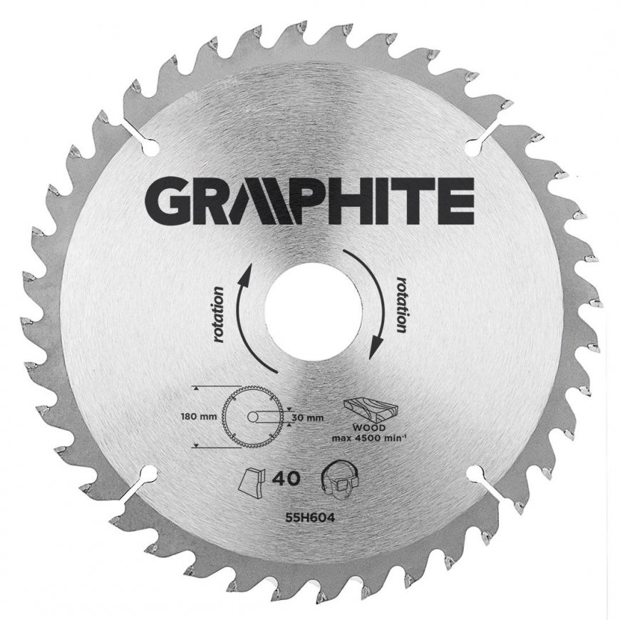 Graphite Graphite circular saw blade 180x30mm, 40 teeth - 55H604 – 2