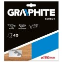 Graphite Grafitinis diskinio pjūklo diskas 180x30mm, 40 dantų - 55H604 Graphite Grafitinis diskinio pjūklo diskas 180x30mm, 40 dantų - 55H604