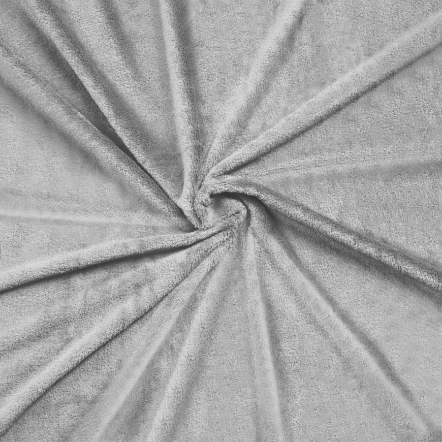 Fleece antklodė 200x220 cm TEESA - pilka – 3