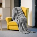 Fleece blanket 200x220 cm TEESA - gray Fleece blanket 200x220 cm TEESA - gray