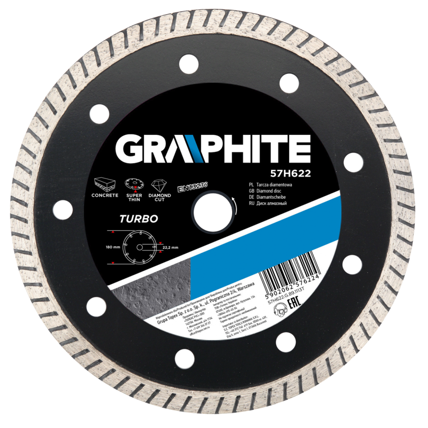 Graphite Graphite Turbo diamond disc 230x22.2mm 57H623