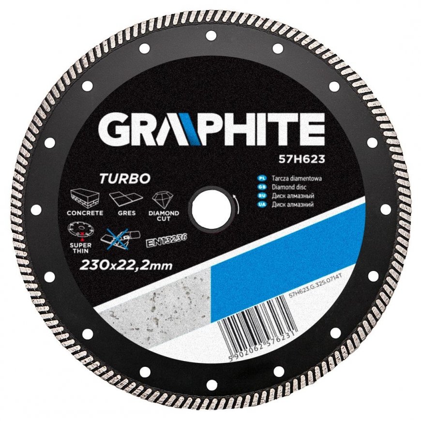 Graphite Graphite Turbo diamond disc 230x22.2mm 57H623 – 5