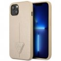 Guess GUHCP14MPSATLE iPhone 14 Plus 6,7 colio smėlio/smėlio spalvos kietas SaffianoTriangle logotipas Guess GUHCP14MPSATLE iPhone 14 Plus 6,7 colio smėlio/smėlio spalvos kietas SaffianoTriangle logotipas