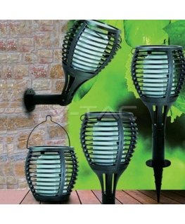 V-TAC sodo šviestuvas V-TAC Solar 4 funkcijų Liepsnos efektas VT-719 1700K 15lm