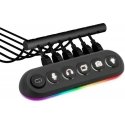 Streamplify Supaprastinkite HUB DECK 5, 4x USB 3.0, 1x USB 2.0, RGB, 12V, EU-Netzkabel - juodas