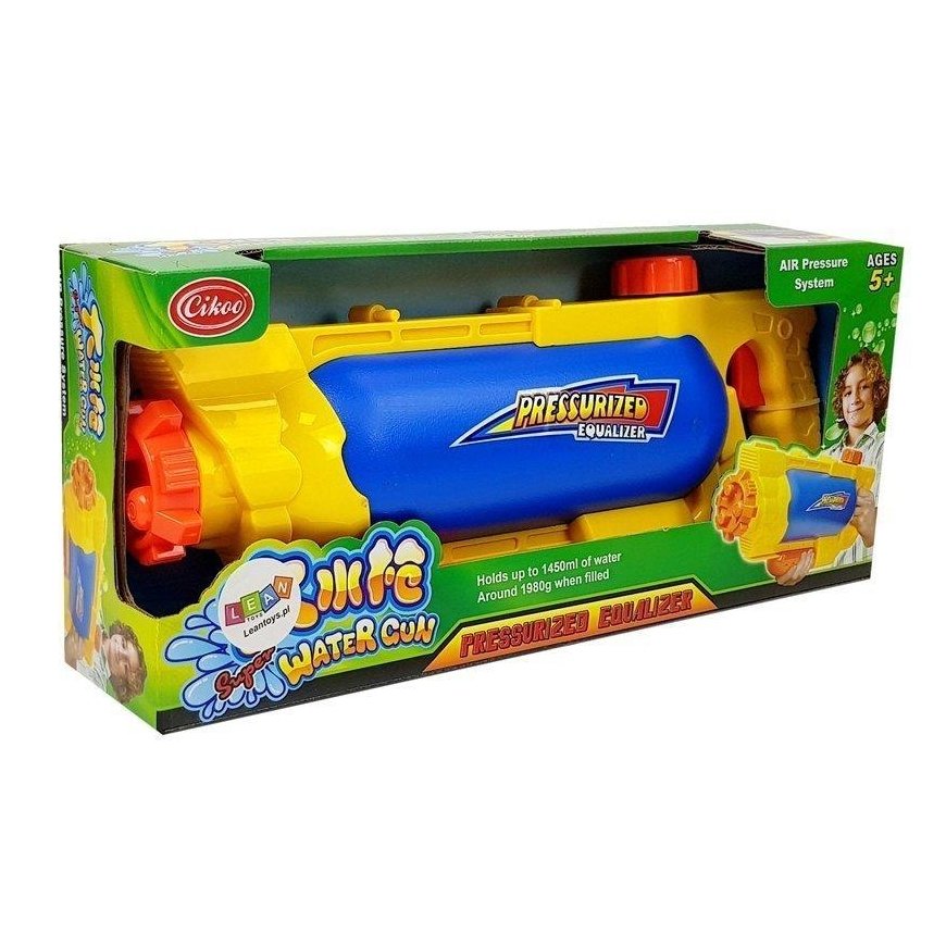 Lean Cars Water gun with 1450 ml tank yellow-blue – 5
