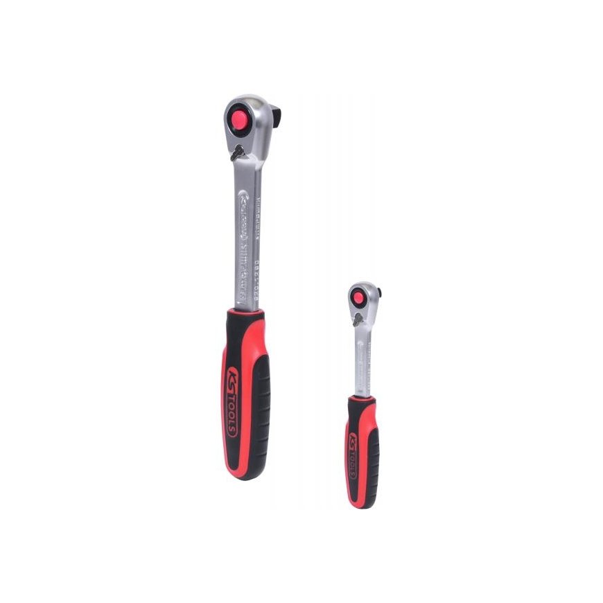 KS Tools SlimPOWER Reversible Ratchetn Set, 2-pcs 1/4 + 1/2