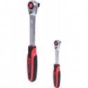 KS Tools SlimPOWER Reversible Ratchetn Set, 2-pcs 1/4 + 1/2