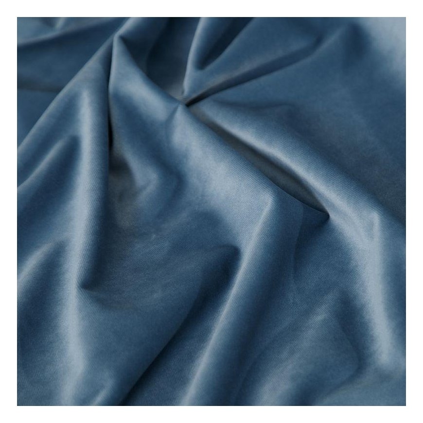Eurofirany DIVA LINE RIA Minkšto aksomo naktinė užuolaida, 140X250 cm, kilpos / žiedai, spalva: tamsiai mėlyna – 4