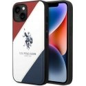 US POLO Case US Polo for iPhone 14 6.1" white/white Tricolor Embossed