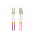 Lanberg PATCHCORD ŚWIATŁOWODOWY MM LC/UPC-LC/UPC DUPLEX 3.0MM OM4 50/125 LSZH 15M Violetinis LANBERG Lanberg PATCHCORD ŚWIATŁOWODOWY MM LC/UPC-LC/UPC DUPLEX 3.0MM OM4 50/125 LSZH 15M Violetinis LANBERG