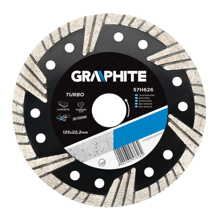 Graphite Grafitinis deimantinis diskas 200x25,4 mm turbo 57H871
