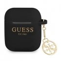 Guess Guess GUA2LSC4EK AirPods Cover Black/Black Silicone Charm 4G Collection