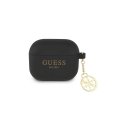 Guess Spėkite, kad GUA2LSC4EK AirPods danga juoda/juoda silikoninis charm 4G kolekcija Guess Spėkite, kad GUA2LSC4EK AirPods danga juoda/juoda silikoninis charm 4G kolekcija