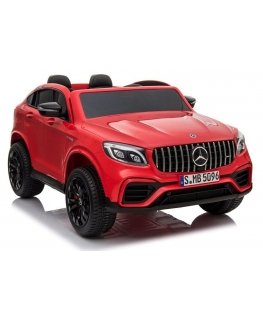 Lean Cars Double electric car for children Mercedes GLC 63S QLS 4x4 red lacquered