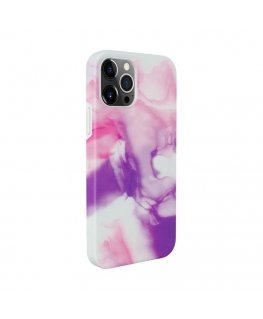 Evelatus Apple iPhone 12 Pro Max Premium Silicone case Customized Print Purple