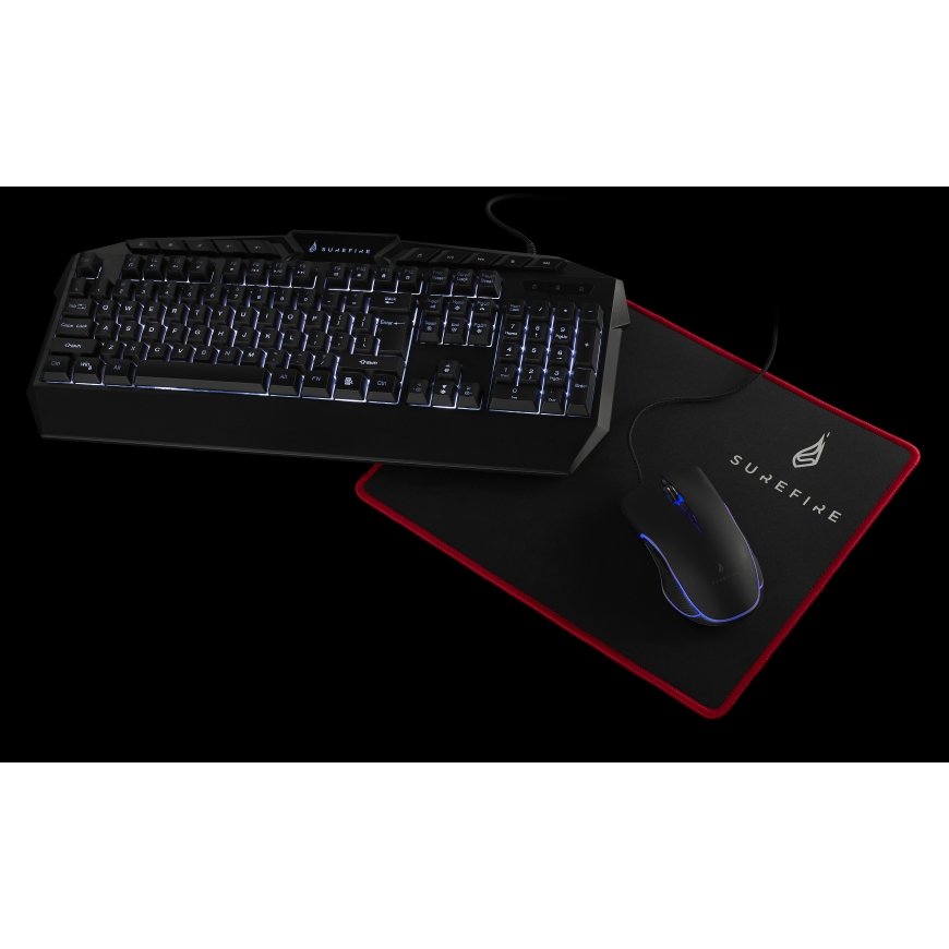 SureFire Silent Flight 320 Gaming mouse pad Black, Red – 2