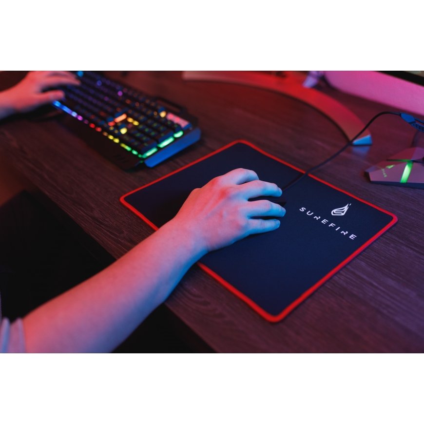 SureFire Silent Flight 320 Gaming mouse pad Black, Red – 4