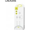 Cable USB Usams USB-C - USB-C + Lightning 1.2 m White (63775-uniw)