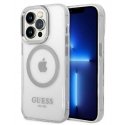 Guess Apple iPhone 14 Pro Max 6.7 hard case Metal Outline Magsafe Silver Guess Apple iPhone 14 Pro Max 6.7 hard case Metal Outline Magsafe Silver