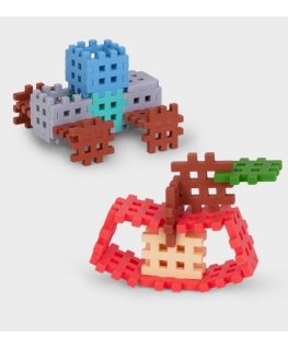 Marioinex Waffle Mini Pastel Building Blocks 70 Pieces
