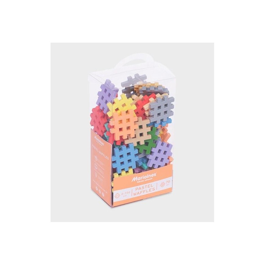 Marioinex Waffle Mini Pastel Building Blocks 70 Pieces – 2