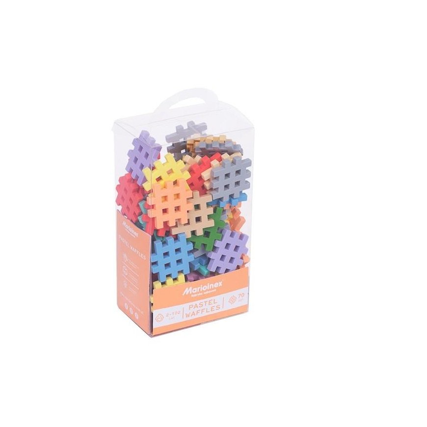 Marioinex Waffle Mini Pastel Building Blocks 70 Pieces – 3