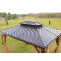 Gazebo SUNSET 3x4xH2/2,7m, brown/beige