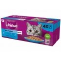 WHISKAS Zivju favorīti želejā - mitrā kaķu barība - 40x85 g WHISKAS Zivju favorīti želejā - mitrā kaķu barība - 40x85 g