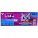 WHISKAS Zivju favorīti želejā - mitrā kaķu barība - 40x85 g WHISKAS Zivju favorīti želejā - mitrā kaķu barība - 40x85 g