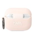 Karl Lagerfeld dėklas skirtas Airpods Pro KLAPRUNCHP pink 3D silikoninis NFT Karl