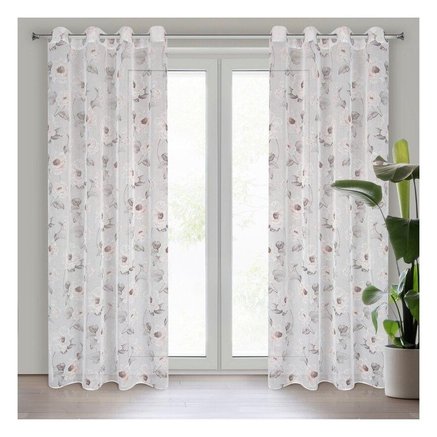 Euro curtains FIR/BESSY/B+PINK 140X250