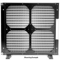Watercool MO-RA3 420 Halterung für Noctua NF-A20 - black Watercool MO-RA3 420 Halterung für Noctua NF-A20 - black
