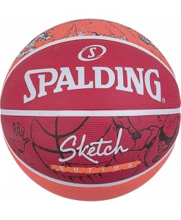 Spalding Basketball Street Sketch Dribble red size 7