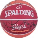 Spalding Krepšinio kamuolys Street Sketch Dribble raudona dydis 7