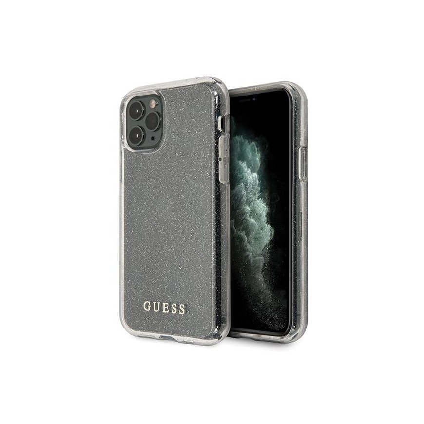 Guess GUHCN58PCGLSI iPhone 11 Pro sidabrinis/sidabrinis hard case Glitter
