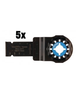 Makita B-64945-5 MULTITOOL PLUNGE CUT SAW BLADE 20mm TMA060 HM , STARLOCK, Metalas , 5Pcs