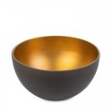 Eurofirany LIMITED COLLECTION Art glass bowl ALISMA4, ∅ 25 X 15 cm, color: brown/gold