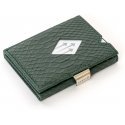 Exentri leather wallet, green