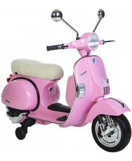 Vespa PX150 12V electric moped, pink