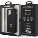 Ferrari FEOGOHCP12LBK iPhone 12 Pro Max 6.7" black/black hard case, perforated