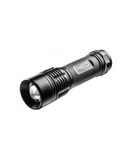 NEO Aluminum flashlight 200 lumens, zoom, IPX7, 3xAAA