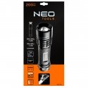 NEO Aluminum flashlight 200 lumens, zoom, IPX7, 3xAAA