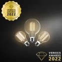 Airam LED G95 -lamppu, E27, 3000K, 470lm, kirkaskupuinen Airam LED G95 -lamppu, E27, 3000K, 470lm, kirkaskupuinen